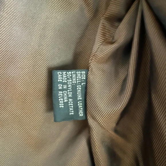 Lucky Brand Dungarees America 100% Leather Chocolate Suede Trucker Jacket Large - Picture 5 of 6